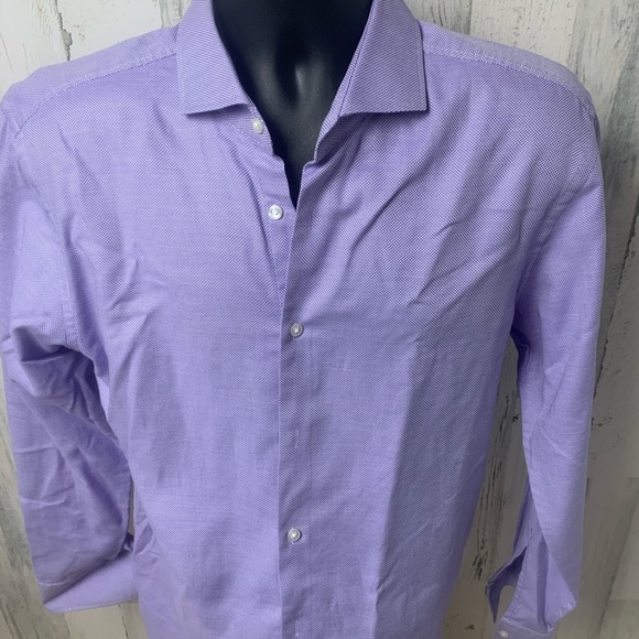 LAVENDER HUGO BOSS DRESS SHIRT - Picture 1 of 4